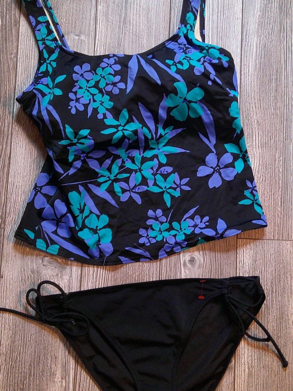 VICTORIA'S SECRET Tankini Top & Bow Bikini Set Soft Cups Woman M